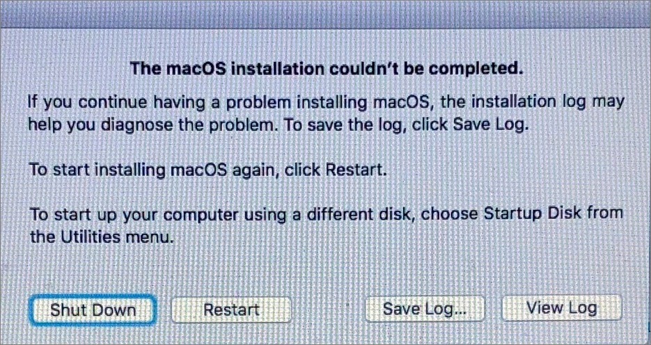 Imac stuck installing update